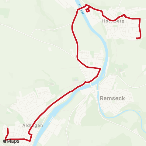VVS Hochberg - Neckargröningen - Aldingen Berliner Straße map