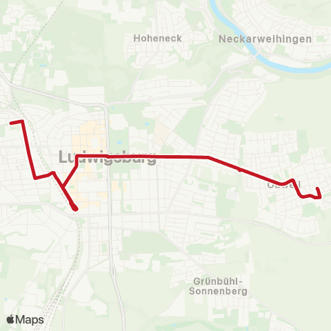 VVS Eglosheim - Ludw. ZOB - Oßweil (Schülerverkehr) map