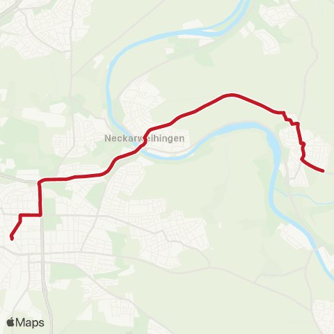 VVS Poppenweiler - Neckarweih. - Ludwigsburg ZOB (Schülerverkehr) map