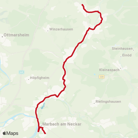 VVS Beilstein - Oberstenfeld - Großbottwar - Steinheim (M) - Marbach (N) map
