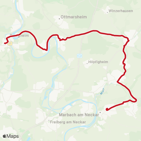 VVS Marbach - Bottwartal - Neckartal - Besigheim map