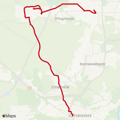 VVS Ludwigsburg - Möglingen - Zuffenhausen map