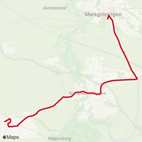 VVS Hemmingen - Schwieberdingen - Markgröningen map