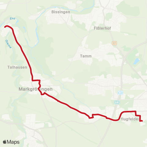 VVS Unterriex. - Markgr. - Mögl. - Ludwigsburg map