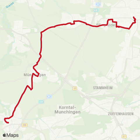 VVS Ludwigsburg - Möglingen - Münchingen - Ditzingen map