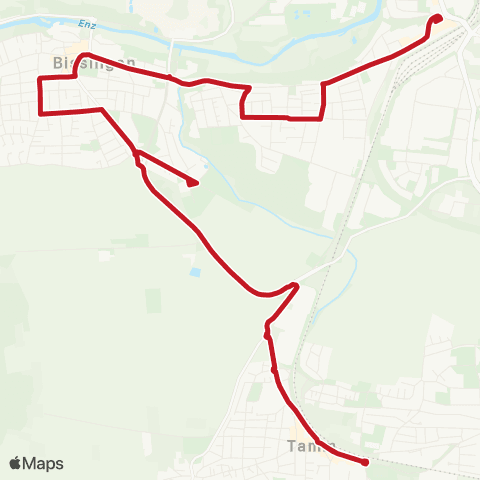 VVS Bietigheim - Bissingen - Tamm - Hoheneck map