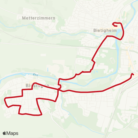 VVS ZOB - Bissingen - Ellental - Kronenzentrum map
