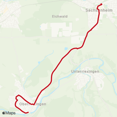 VVS Oberriexingen - Sachsenheim map