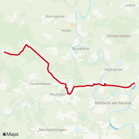 VVS Hohenhaslach - Freudental - Bietigheim - Großingersheim - Pleidelsheim ( - Murr) map