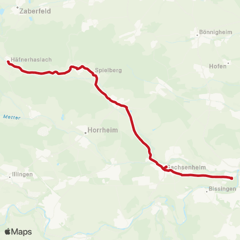 VVS (Bietigheim - ) Sachsenheim - Häfnerhaslach map