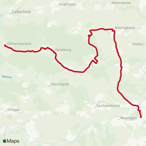 VVS Bietigheim - Tripsdrill (Fahrrad - & Wanderbus "Stromer") map
