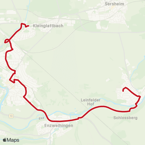 VVS Oberriexingen - Enzweihingen - Vaihingen (E) - map