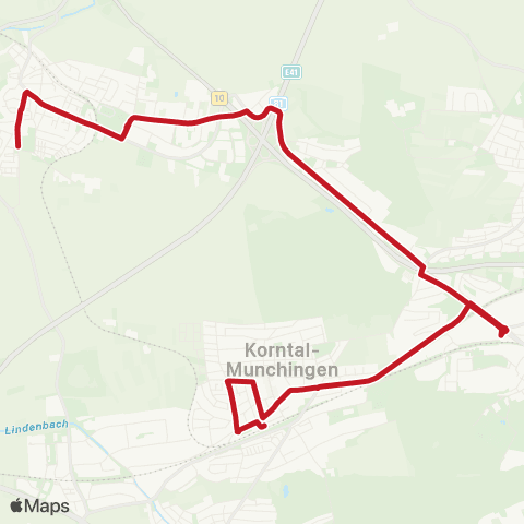 VVS Korntal - Neuwirtshaus - Kallenberg - Münchingen map