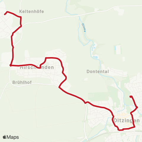 VVS Ditzingen - Schöckingen map