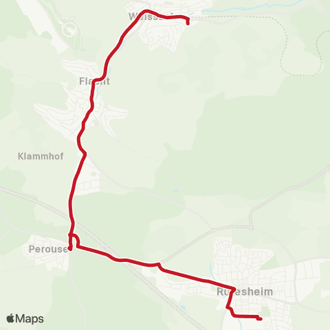 VVS Weissach - Flacht - Rutesheim (Schülerverkehr) map