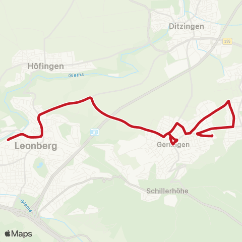 VVS Leonberg - Gerlingen map