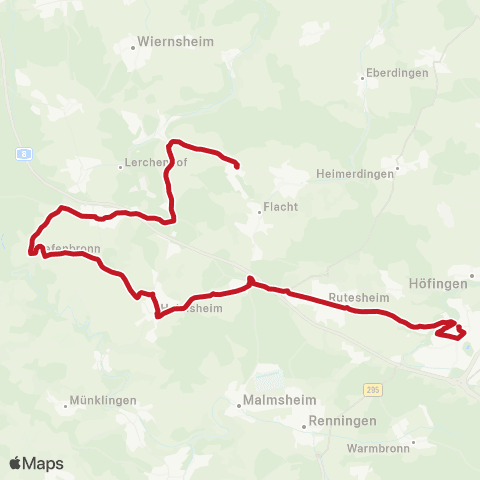 VVS Weissach Porsche - Heimsheim Dieb - Friolzheim - Tiefenbronn - Heimsheim - Leonberg map