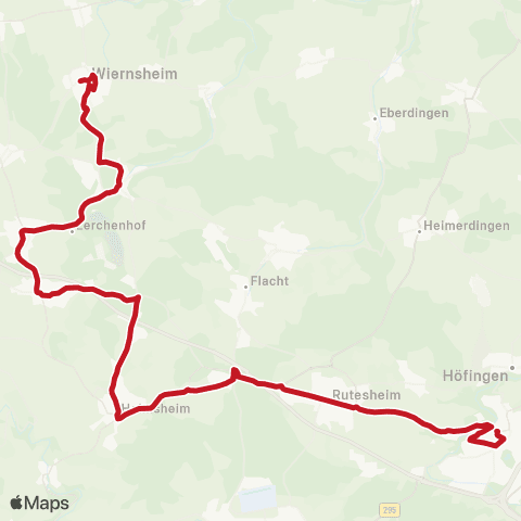 VVS Weissach / Wiernsheim - Mönsheim - Heimsheim - Rutesheim - Leonberg map