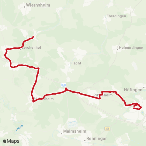 VVS Heckengäu - Rutesheim / Weissach / JCB-Schule (Schülerverkehr) map