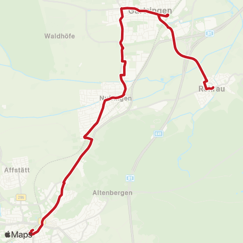 VVS Rohrau - Gärtringen - Nufringen - Herrenberg map