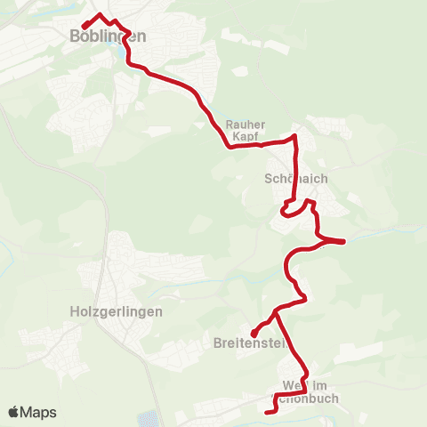 VVS Böblingen - Schönaich - Weil i. S. map