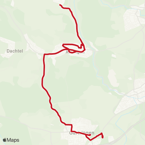 VVS Gärtringen Riedbrunnen - Bahnhof - Aidlingen - Lehenweiler map