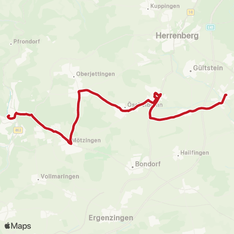 VVS Nagold - Mötzingen - Gäufelden - Altingen map
