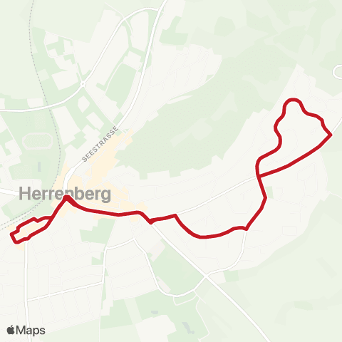 VVS Herrenberg ZOB - Ziegelfeld - Ehbühl - ZOB map