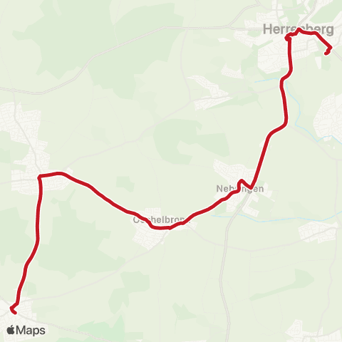 VVS Herrenberg - Nebringen - Öschelbronn - Mötzingen map