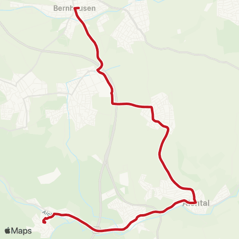 VVS Bernhausen - Harthausen - Grötzingen - Aich - Neuenhaus map