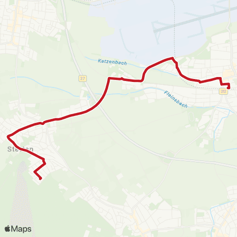 VVS Bernhausen - Stetten (F) Gewerbegebiet - Erlach map