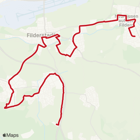 VVS Neuhausen - Bernhausen - Bonlanden (Schülerverkehr) map