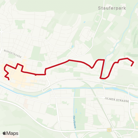 VVS Göppingen ZOB - Galgenberg map