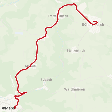 VVS Böhmenkirch - Stötten - Geislingen ZOB map