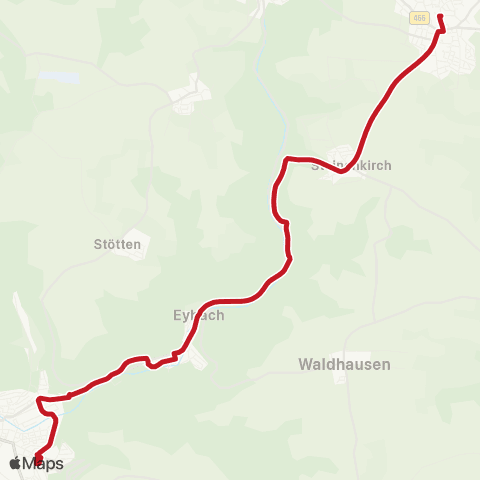 VVS Geislingen ZOB - Eybach - Böhmenkirch map