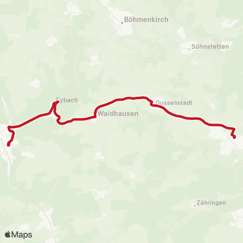 VVS Geislingen - Waldhausen - Gerstetten map