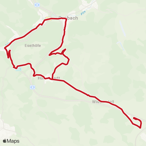 VVS Merklingen - Wiesensteig - Gosbach - Merklingen map