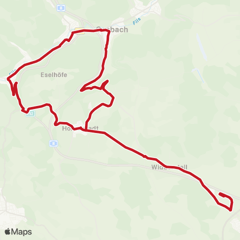 VVS Merklingen - Gosbach - Wiesensteig - Merklingen map