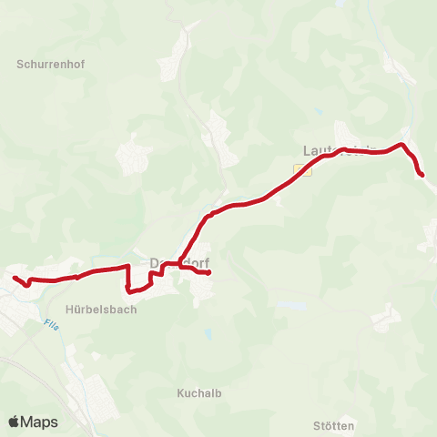 VVS Göppingen ZOB - Süßen - Donzdorf - Böhmenkirch map