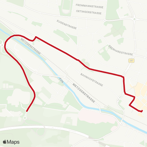 VVS Göppingen ZOB - Berufsschulzentrum Öde map