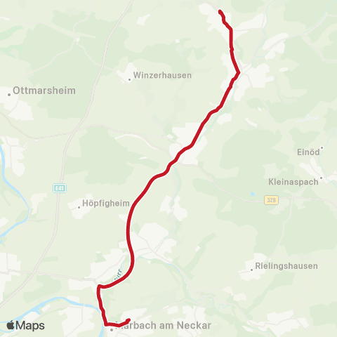 VVS Beilstein - Oberstenfeld - Großbottwar - Marbach (N) map