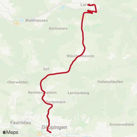 VVS Göppingen - Lorch map