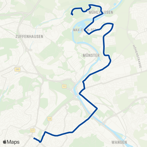 VVS Schlossplatz - Neugereut - Schlossplatz map
