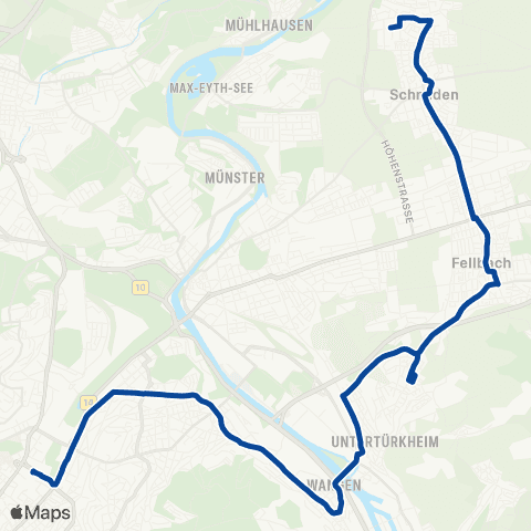 VVS Schlossplatz - Fellbach - Schlossplatz map