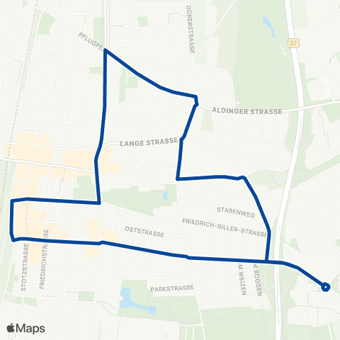 VVS Kornwestheim Nord und Ost map