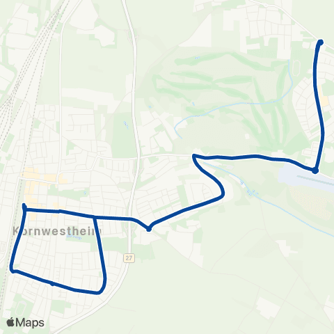 VVS Kornwestheim Süd, Ost und Pattonville map