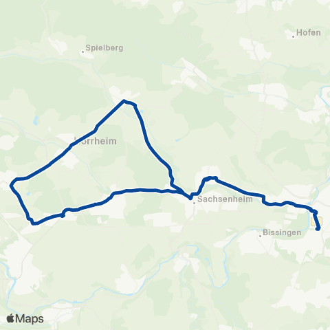 VVS Bietigheim - Sachsenheim - Sersheim - Kleinglattbach Ensingen - Horrheim - Hohenhaslach - Bietigheim map