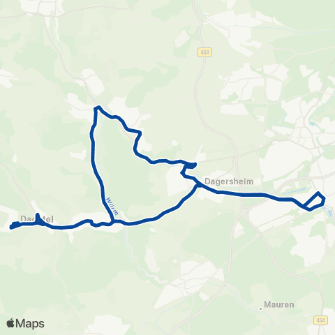 VVS Böblingen - Dagersheim - Aidlingen - Deufringen - Dagersheim - Böblingen map