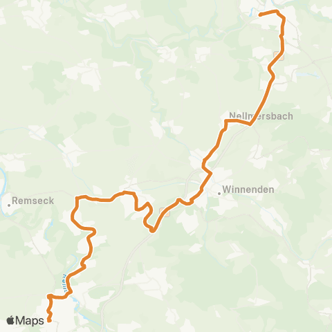 VVS Backnang - Waiblingen (Schienenersatzverkehr) map