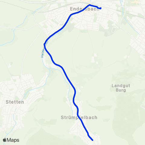 VVS Endersbach - Strümpfelbach map